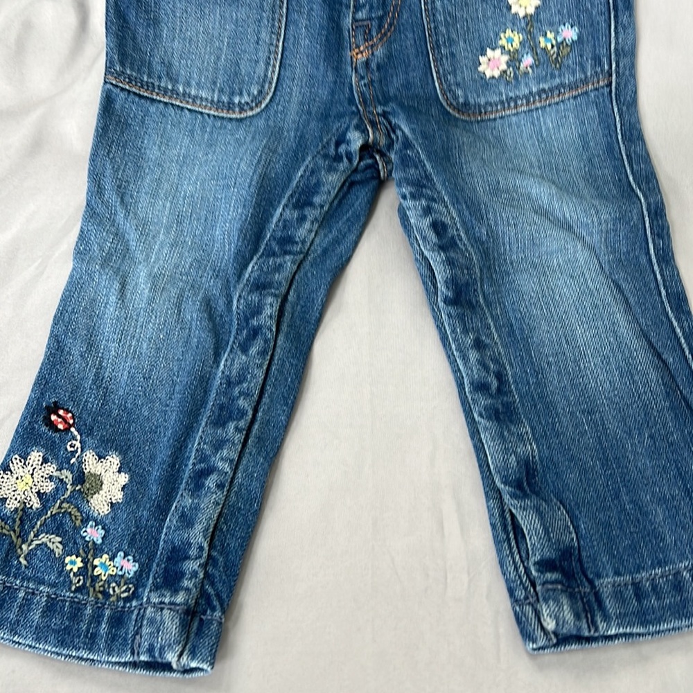 Baby Gap “My first straight” beautiful embroidered jeans.  18-24M. - Picture 5 of 6